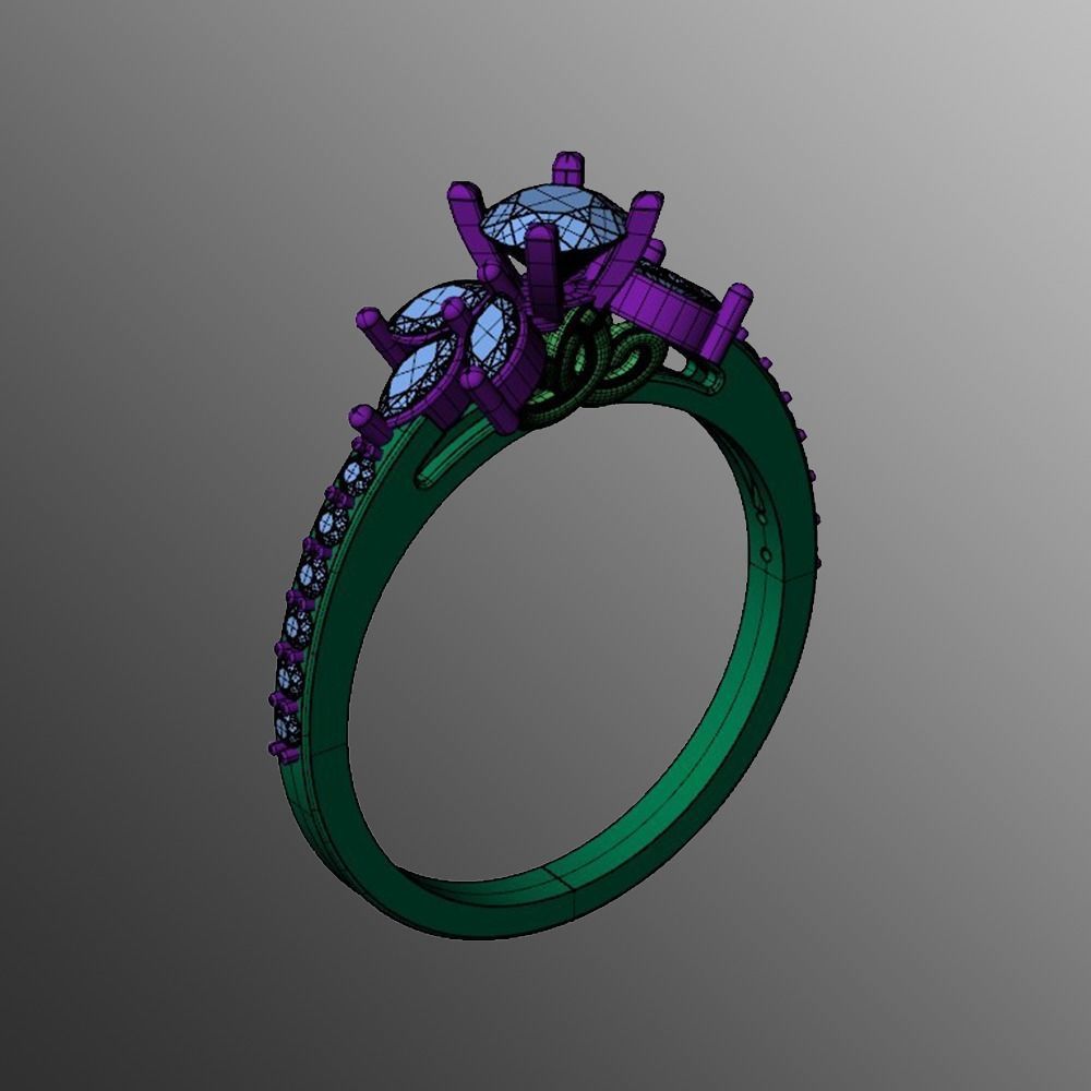 Ring n 62 3D print model_2