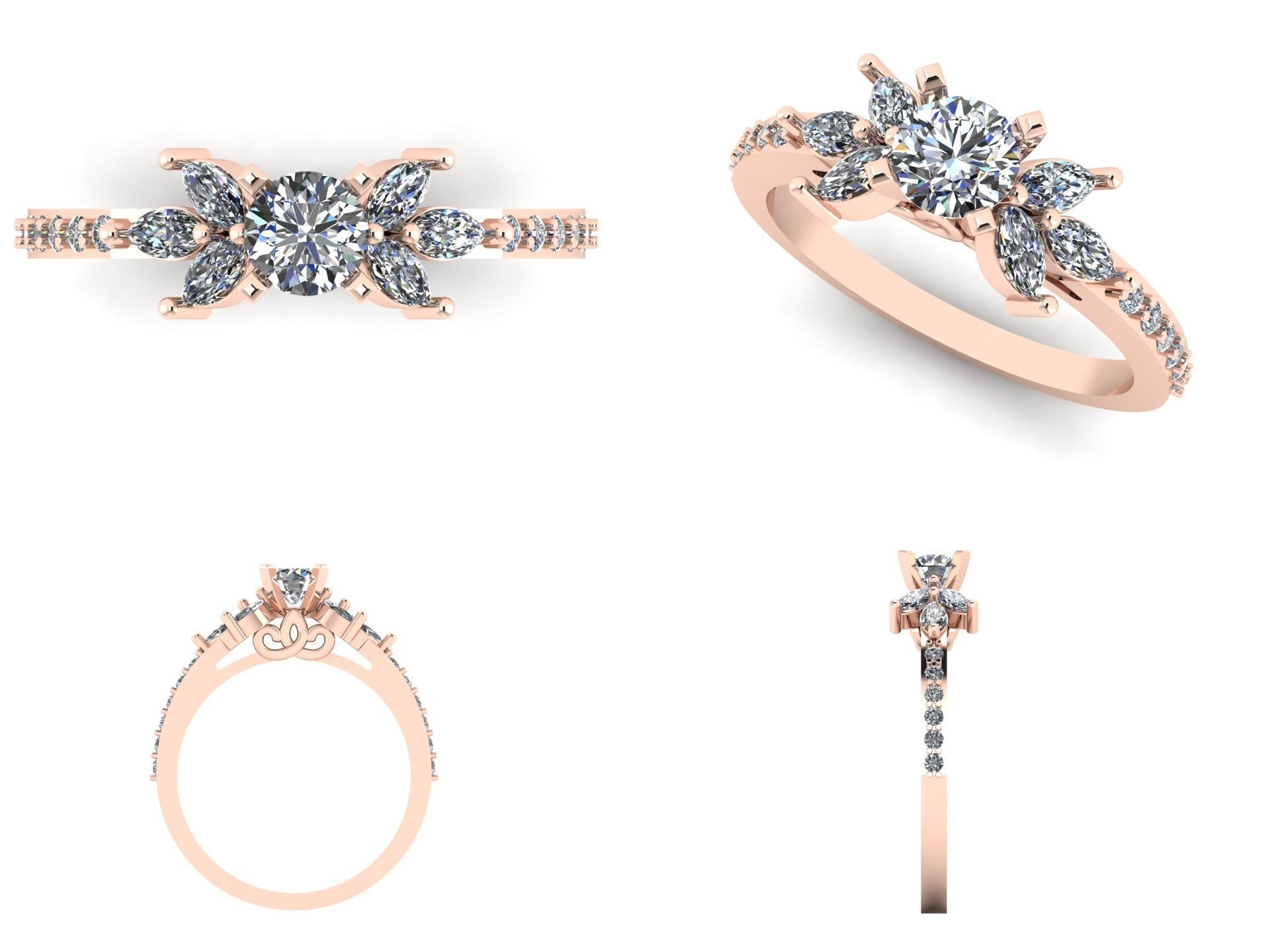 Ring n 62 3D print model_4