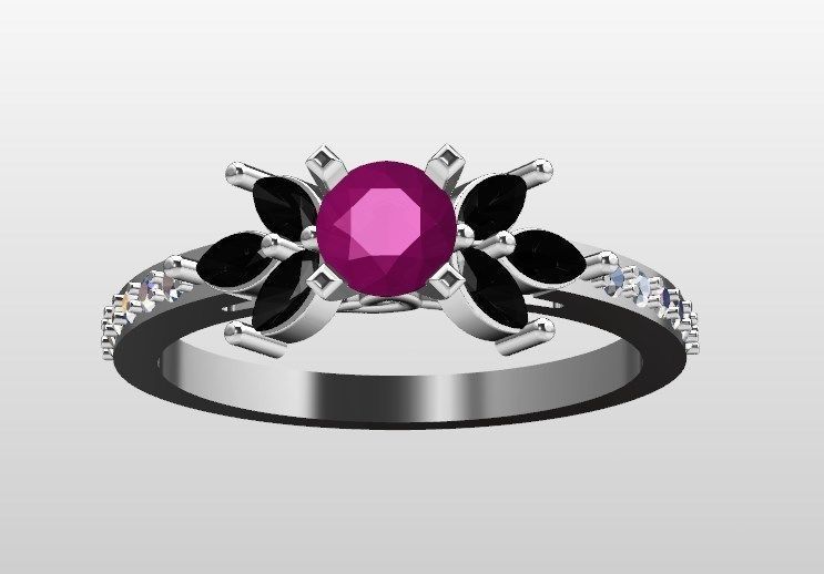 Ring n 62 3D print model_14