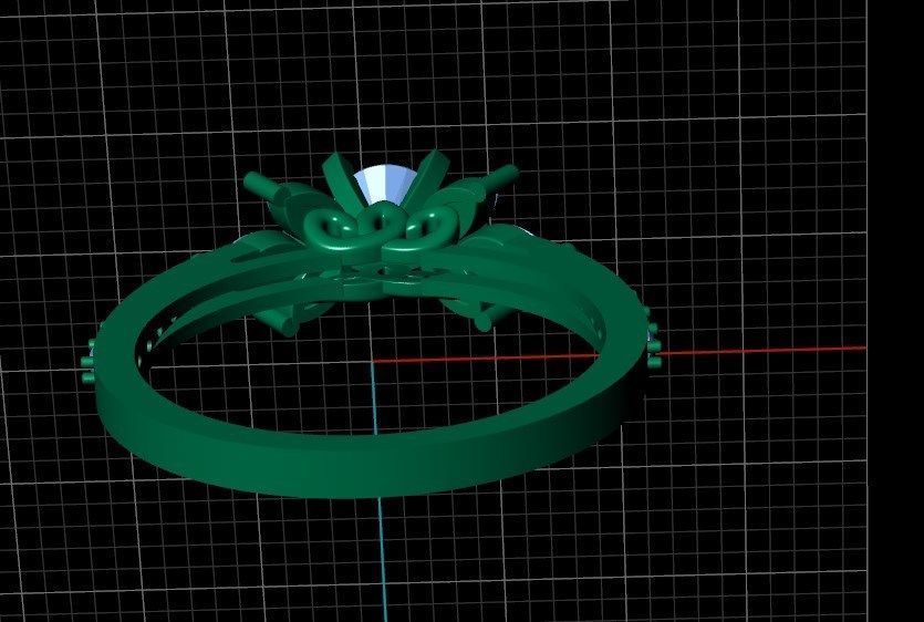Ring n 62 3D print model_10