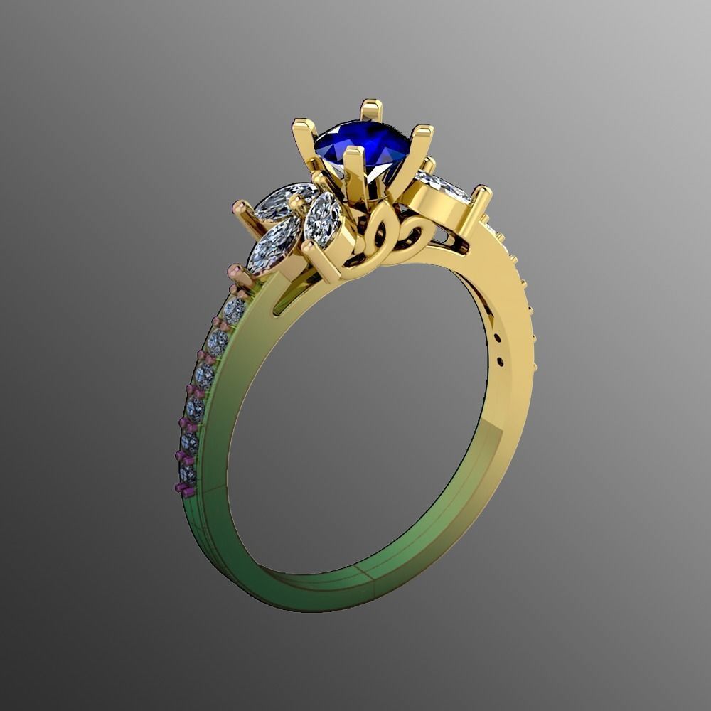 Ring n 62 3D print model_1