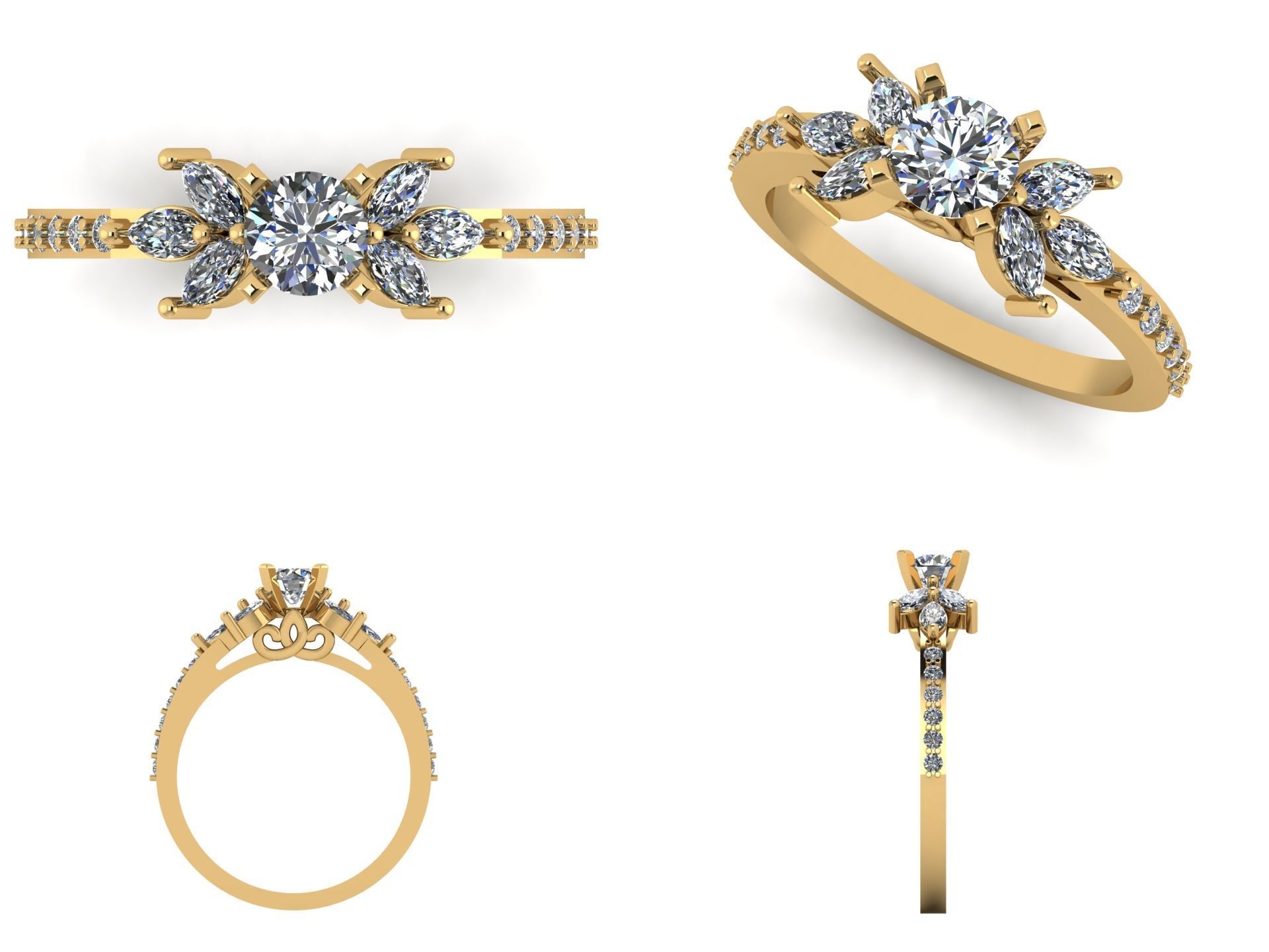 Ring n 62 3D print model_3