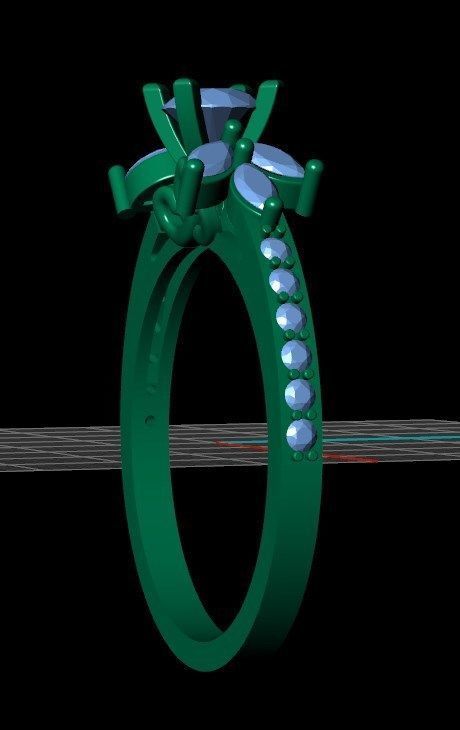 Ring n 62 3D print model_11
