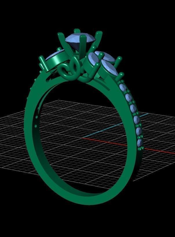 Ring n 62 3D print model_9