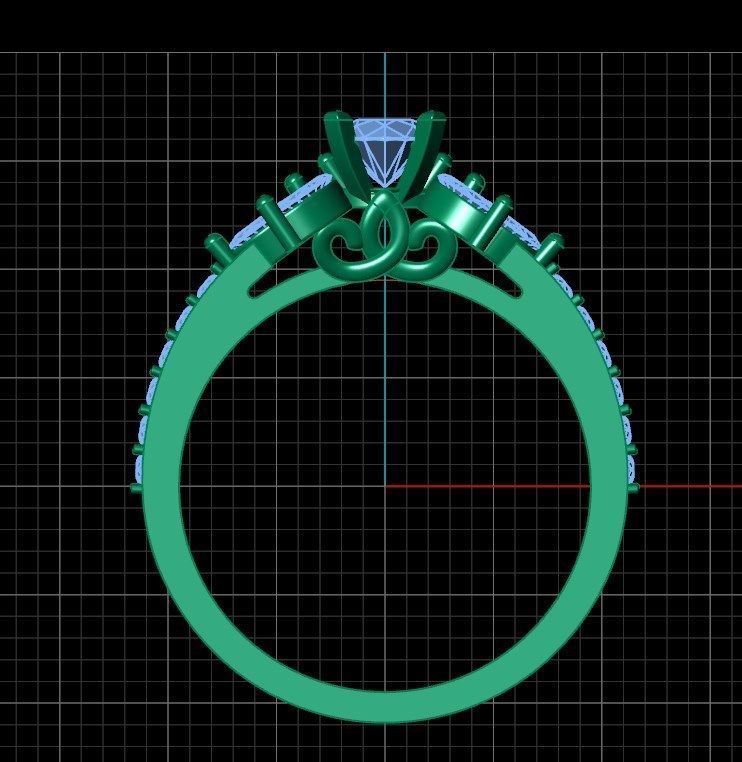 Ring n 62 3D print model_6