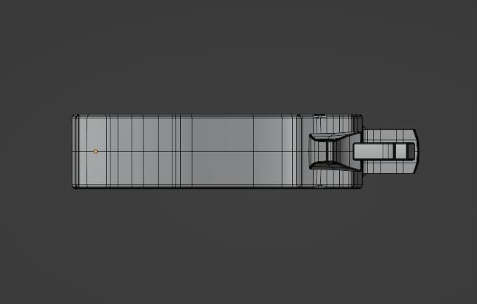 Pistol Gun Low-poly 3D model_11