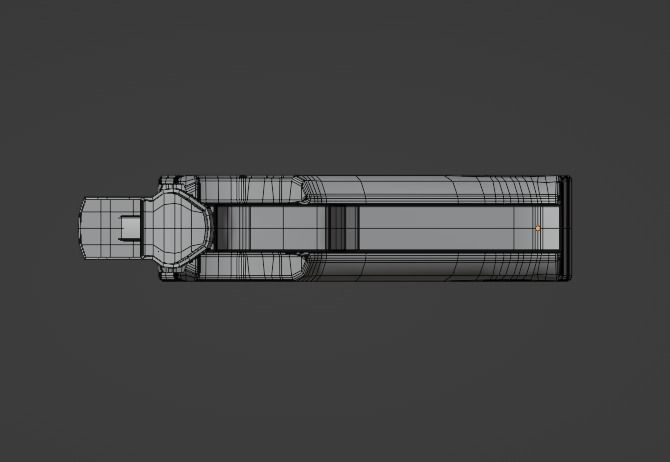 Pistol Gun Low-poly 3D model_13