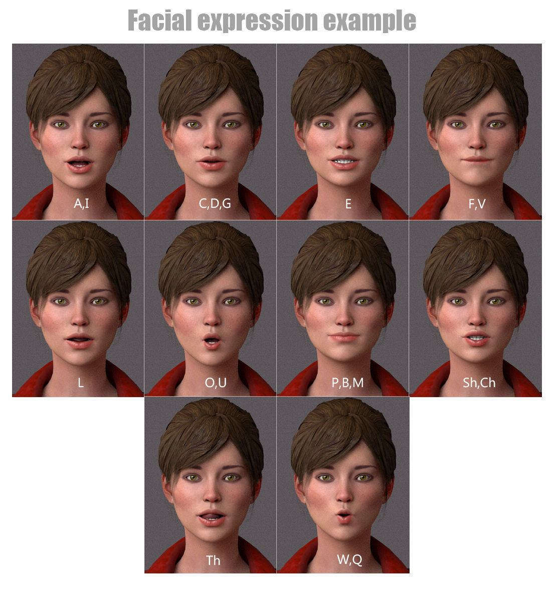 Male Female Base Rig Low-poly 3D model_17