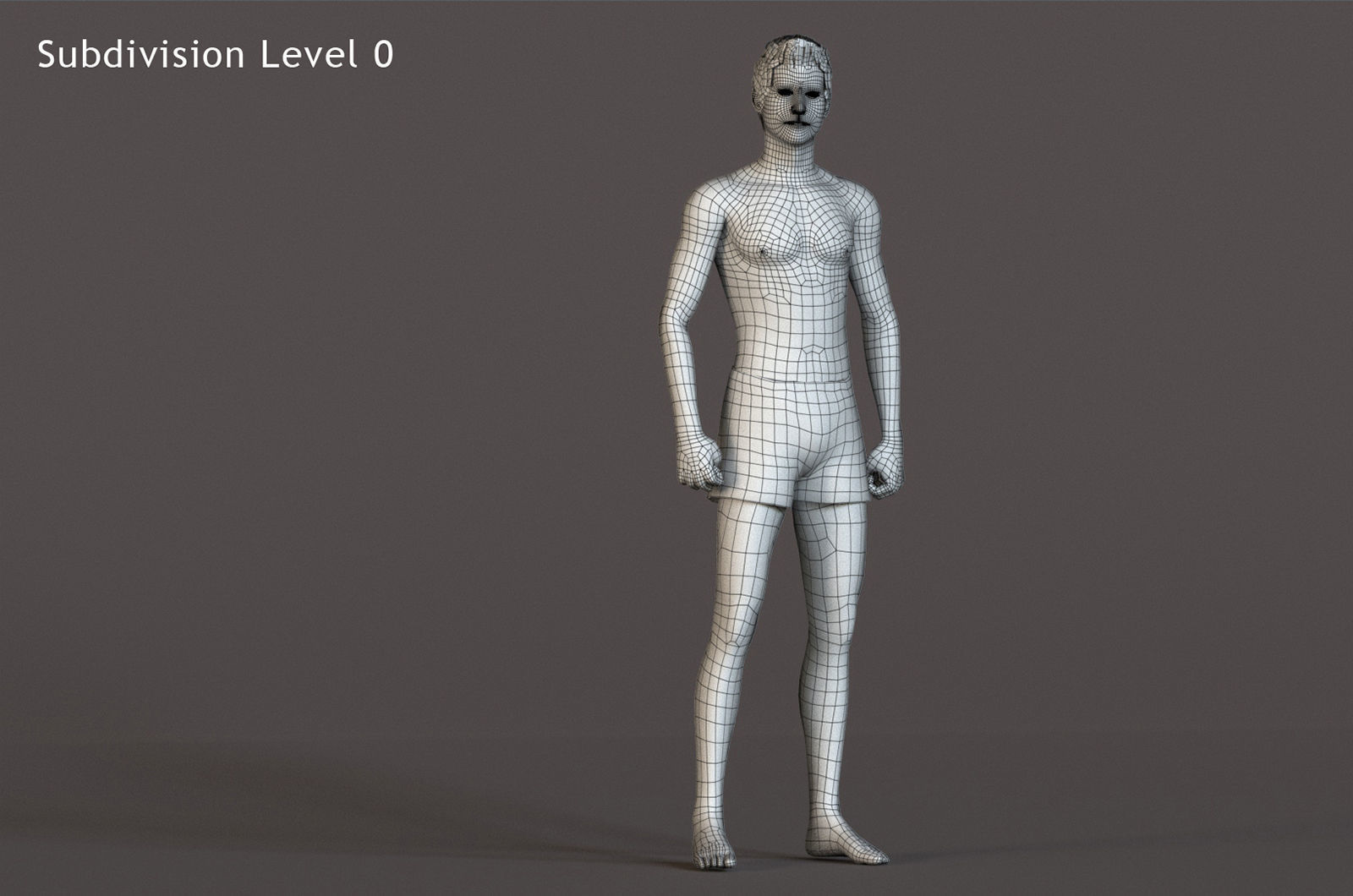 Male Female Base Rig Low-poly 3D model_22