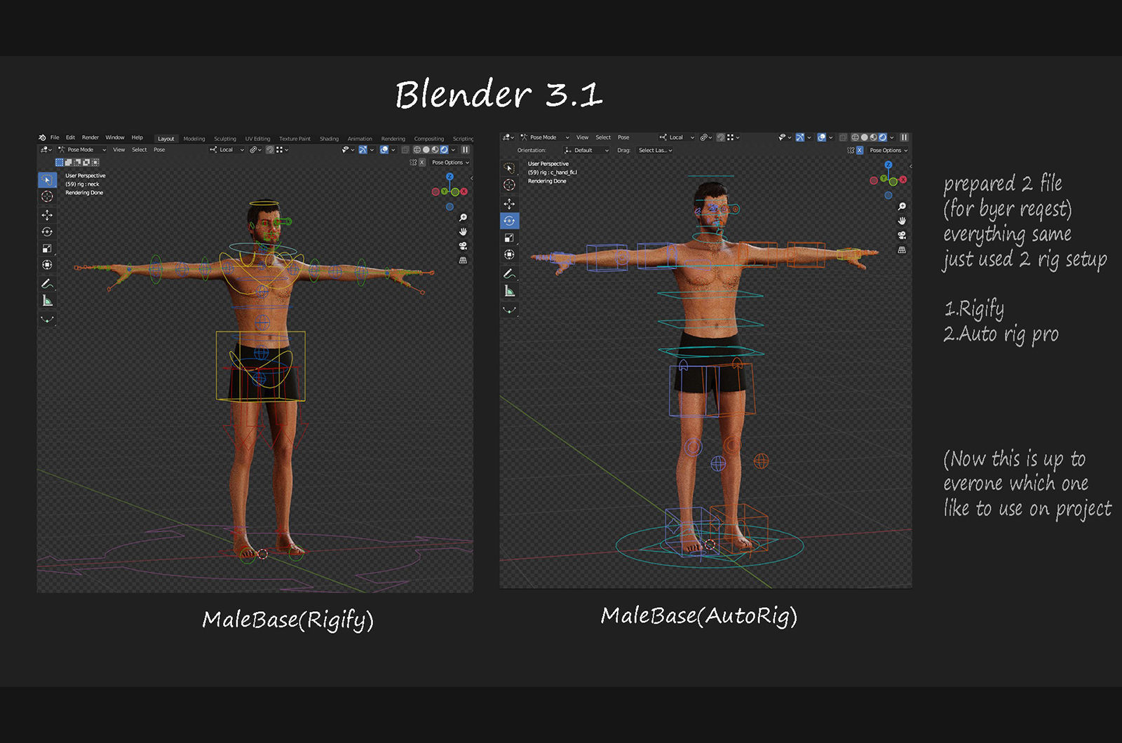 Male Female Base Rig Low-poly 3D model_30