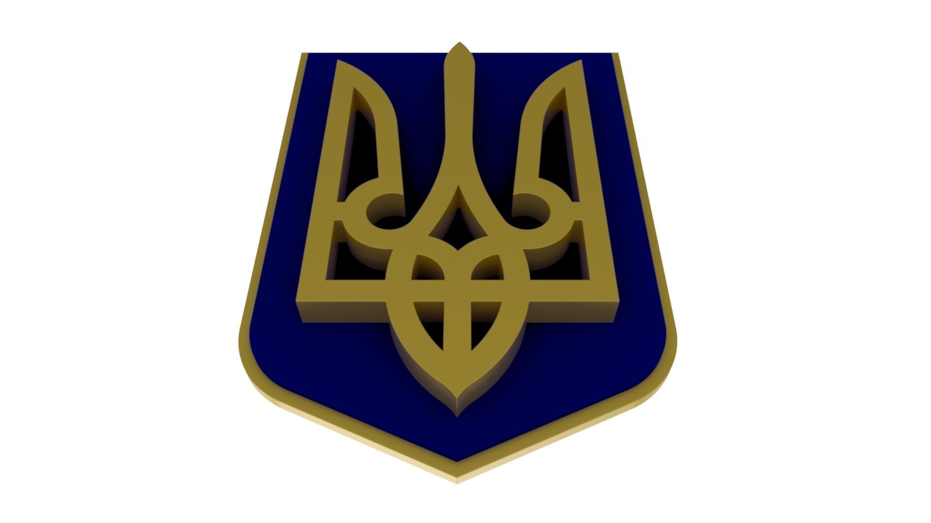 Ukraine State Emblem 3D model_20