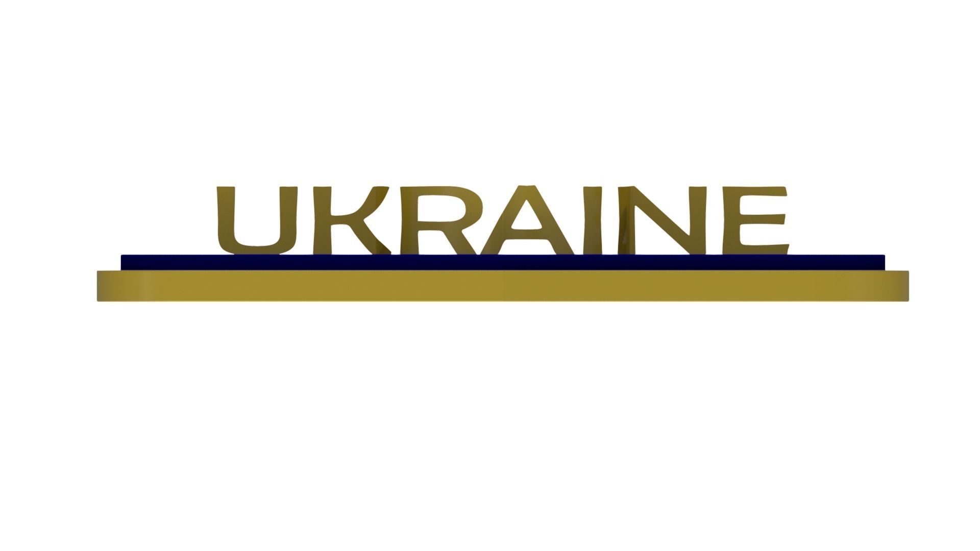 Ukraine State Emblem 3D model_5
