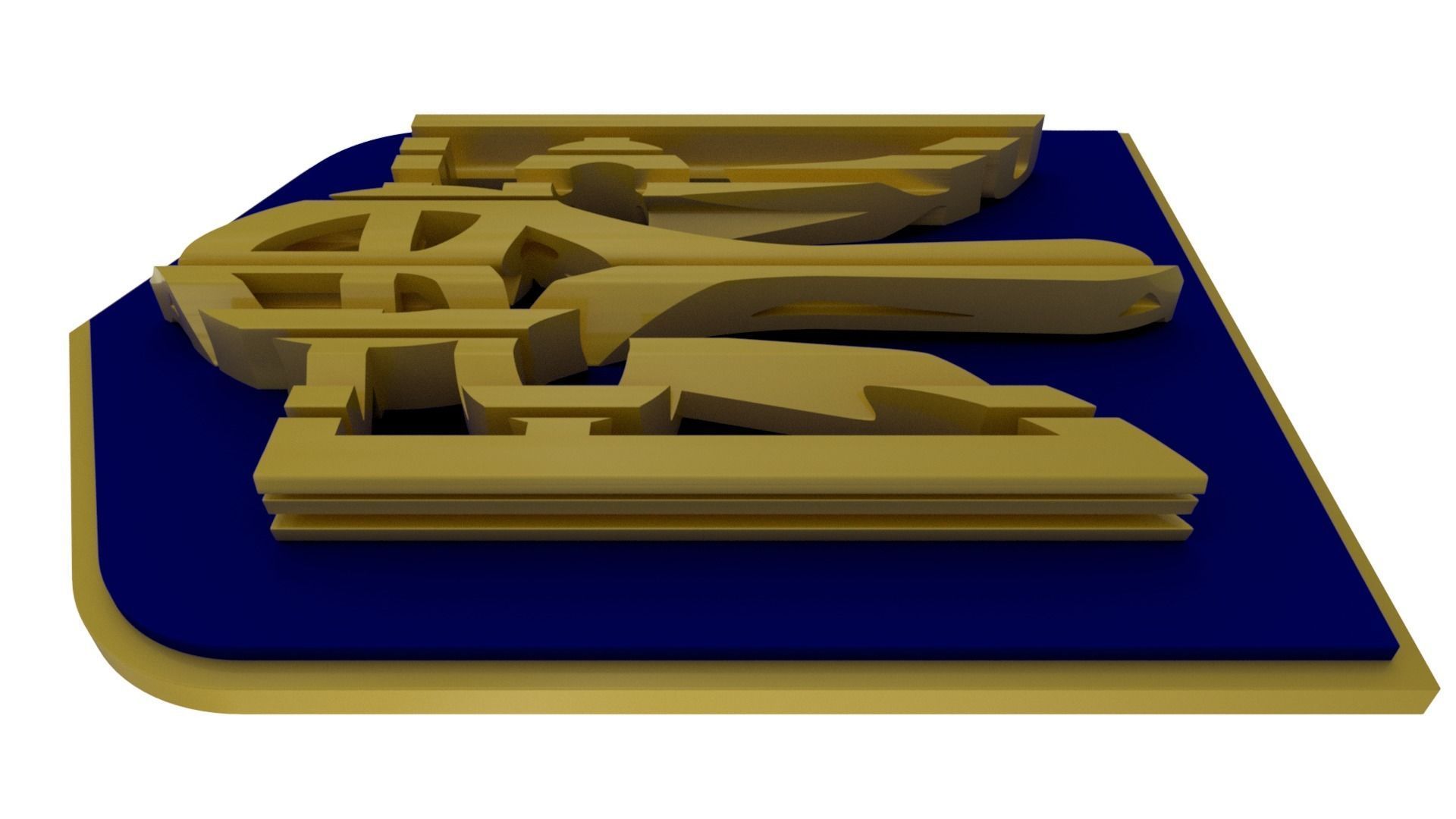 Ukraine State Emblem 3D model_39