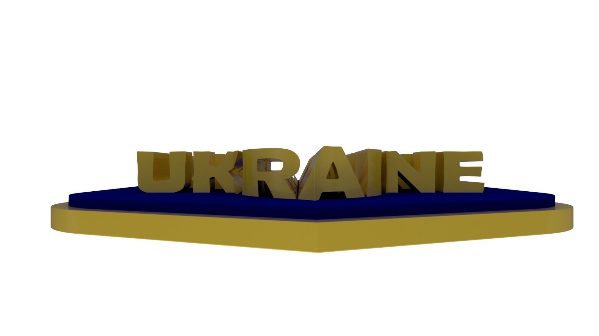 Ukraine State Emblem 3D model_36