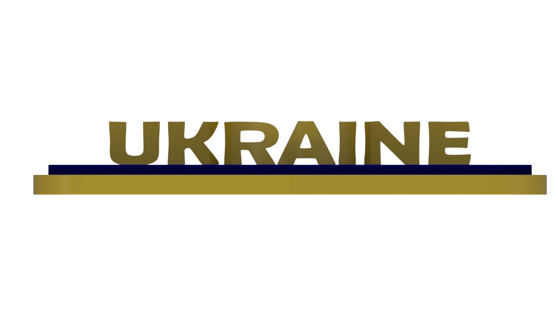 Ukraine State Emblem 3D model_37