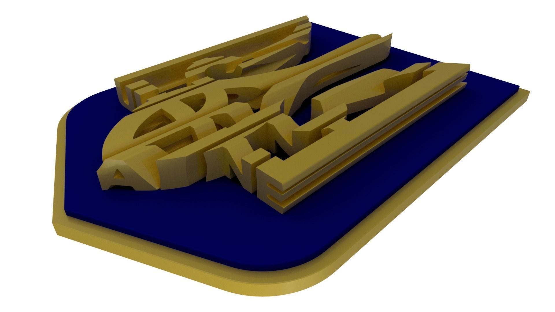 Ukraine State Emblem 3D model_38