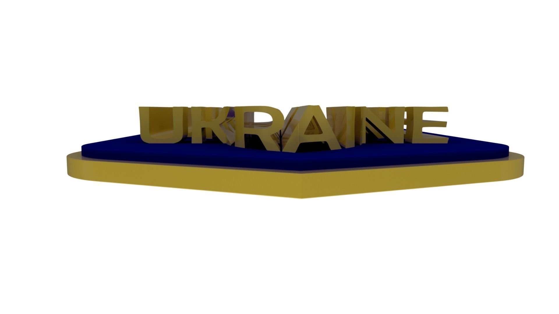 Ukraine State Emblem 3D model_3
