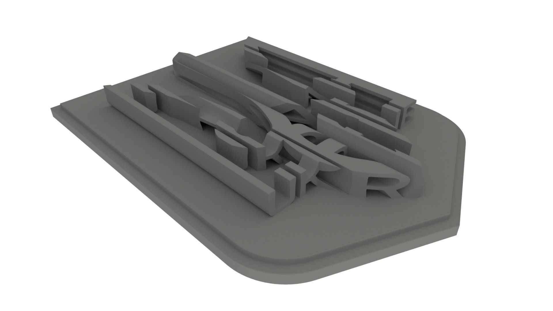 Ukraine State Emblem 3D model_10