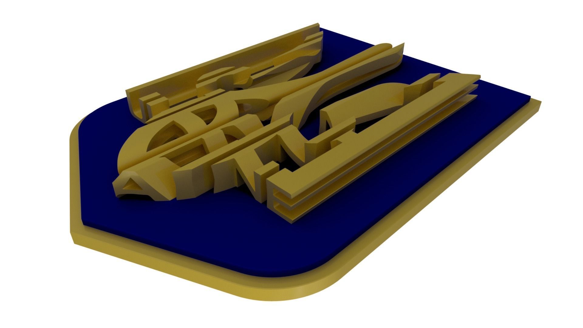 Ukraine State Emblem 3D model_9