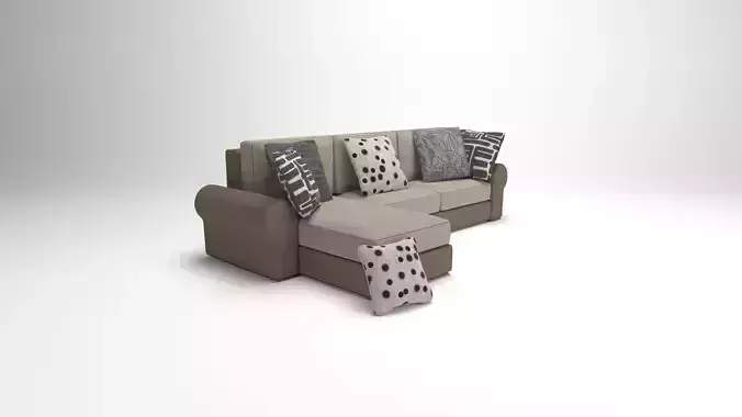 mebel sectional sofa with pillows