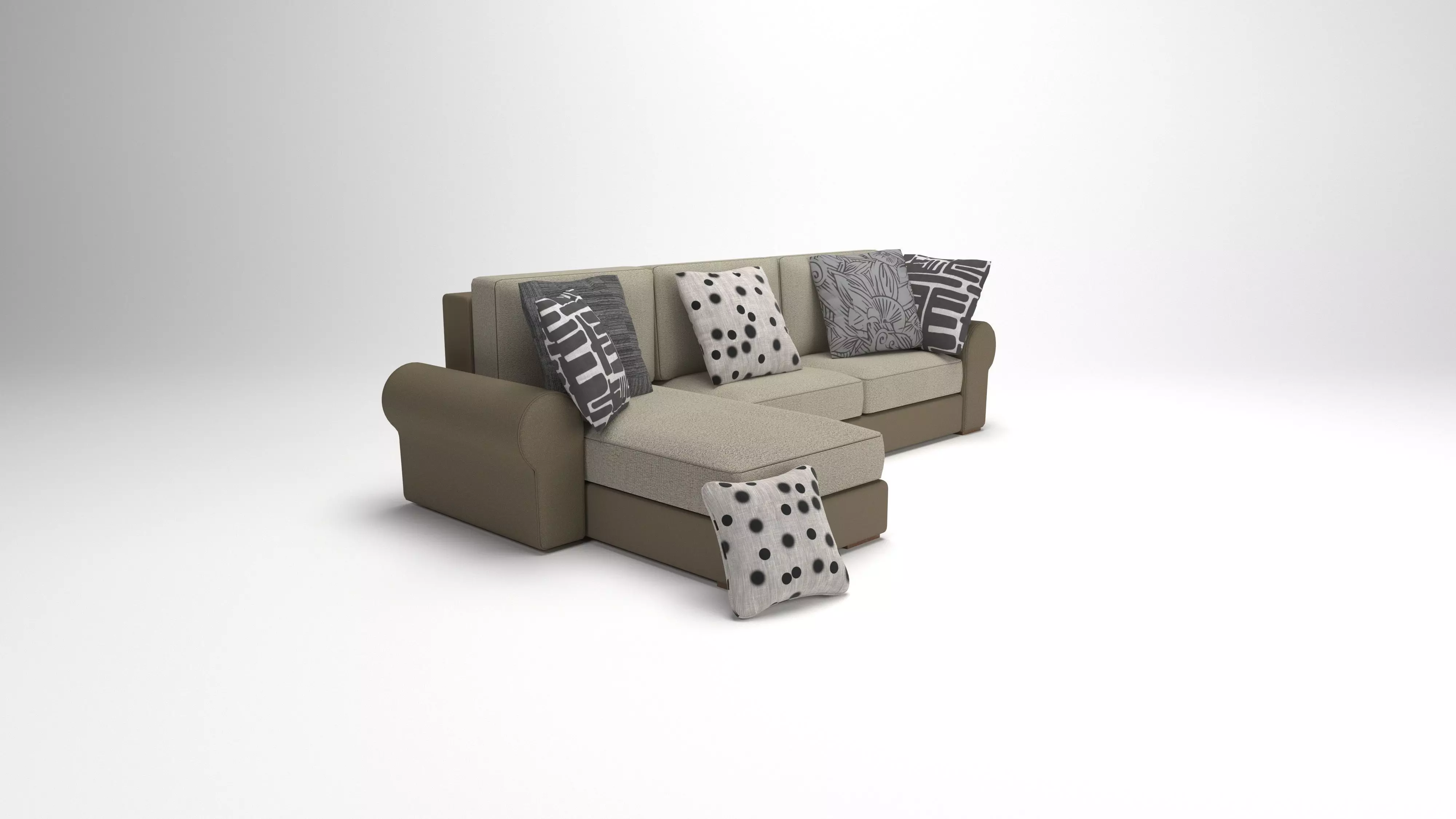 mebel sectional sofa with pillows 3D model_0