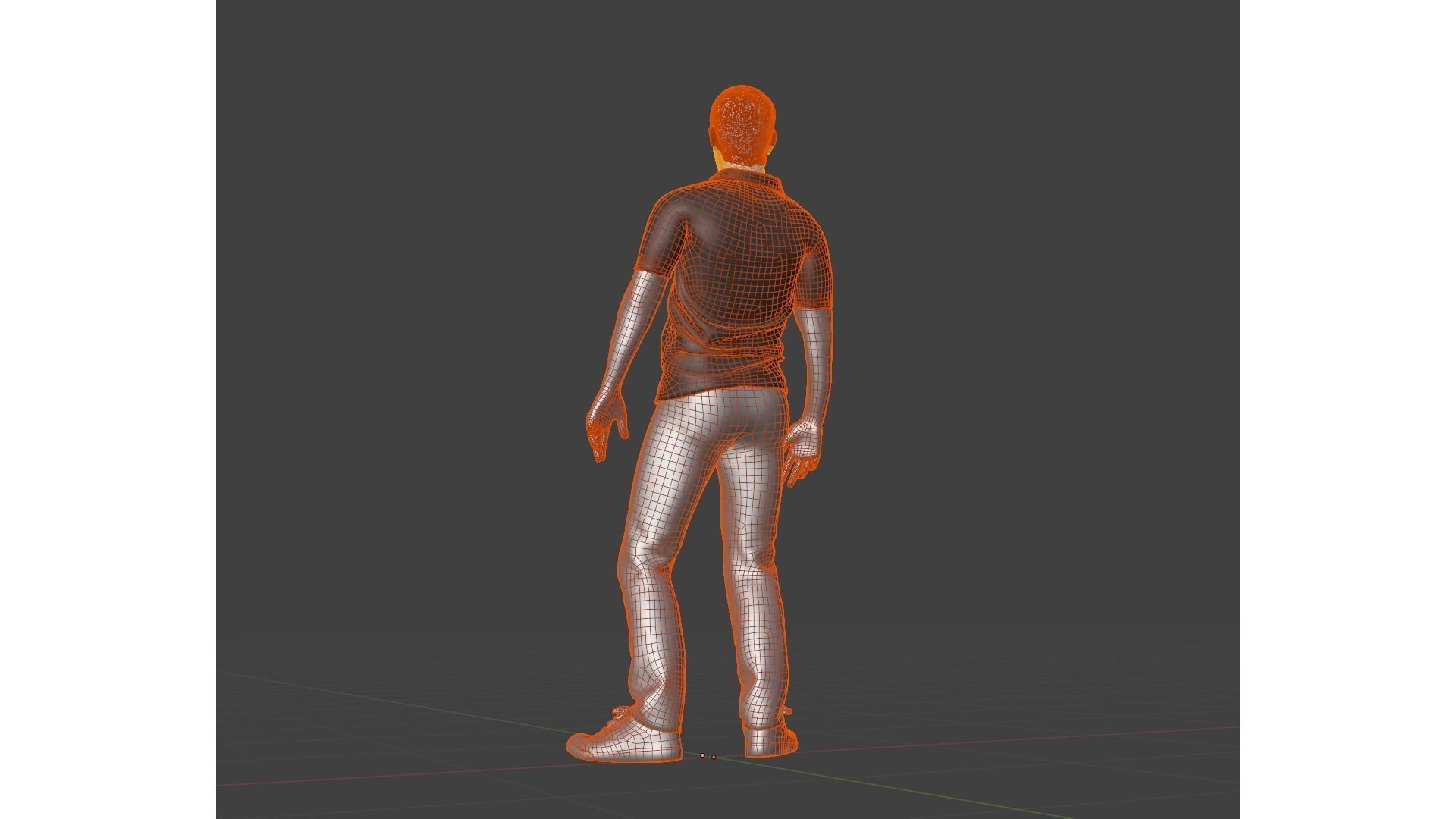 Mark Zuckerberg 3D Character Low-poly 3D model_9