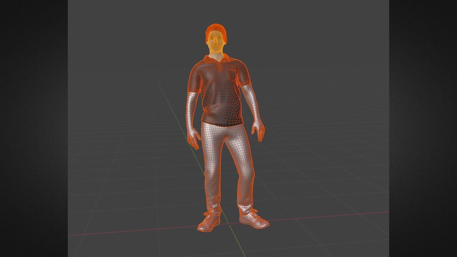 Mark Zuckerberg 3D Character Low-poly 3D model_6