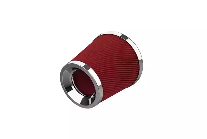 Cold air intake filter 3D print model