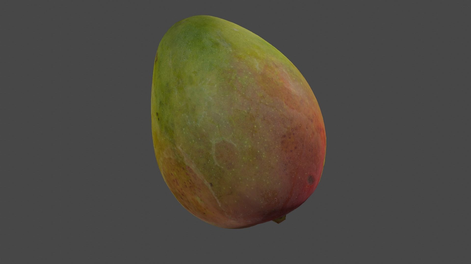 3D Scan Mango Kent Low Poly 3D model_2