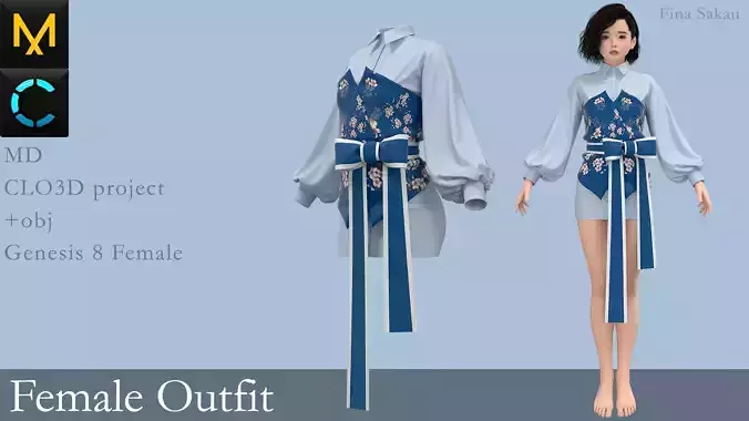 Female Outfit Marvelous Designer