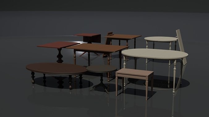 Table Pack 3D model | CGTrader