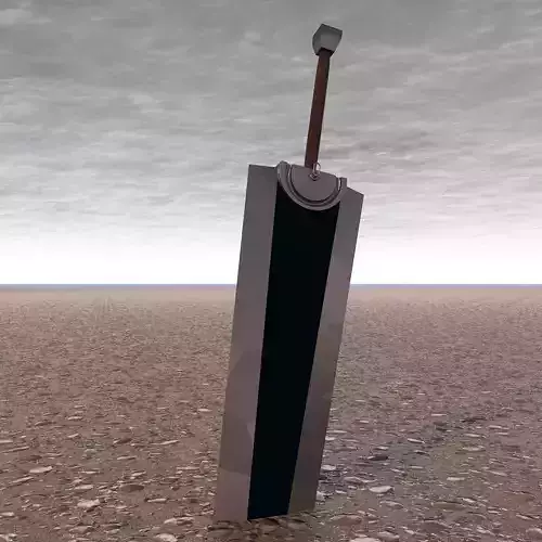 Two-handed sword Free 3D model