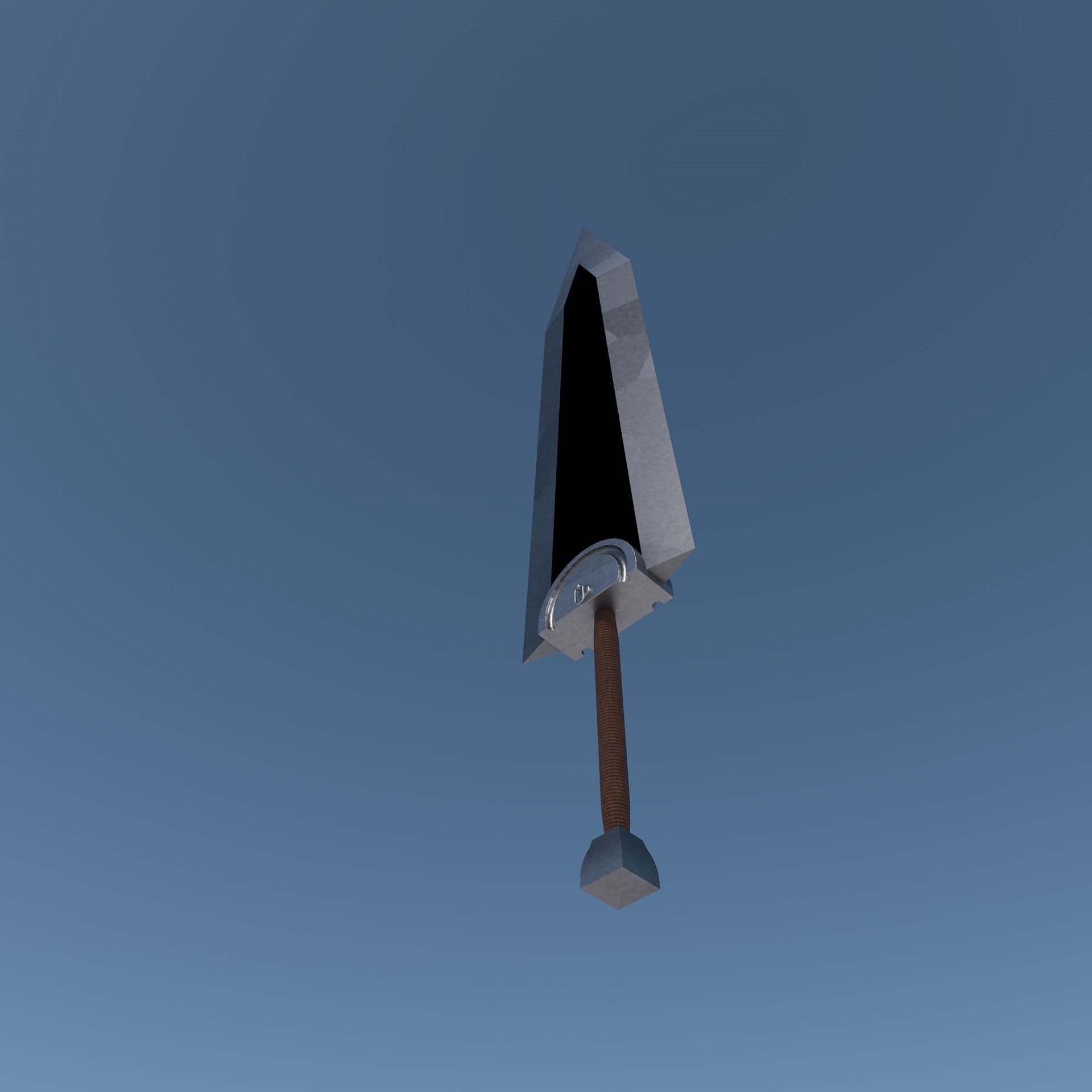 Two-handed sword Free 3D model_4