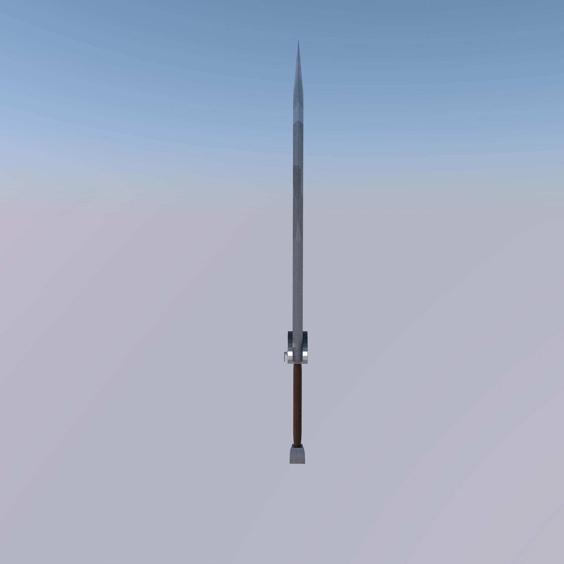 Two-handed sword Free 3D model_3