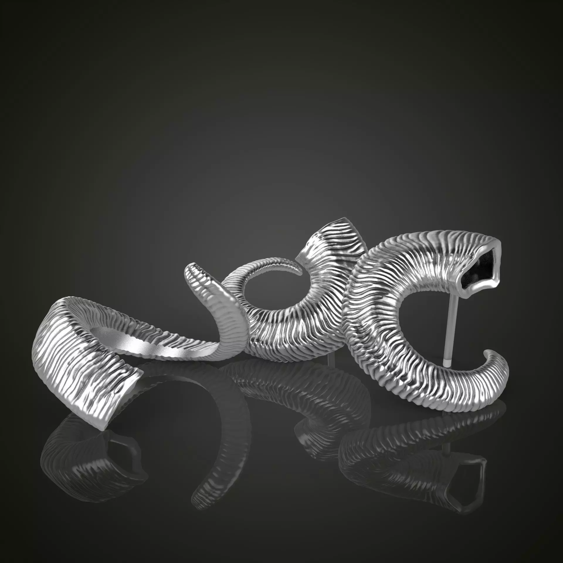 Horn jewelry collection 3D print model_0