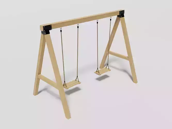 Playground Wooden Swing