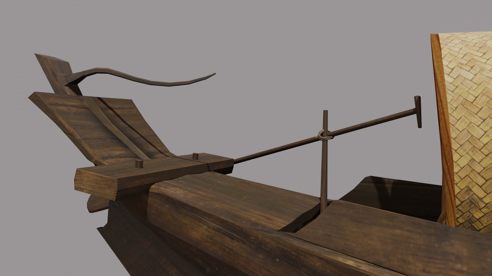 Thaiboat-Sampan Suan 3D model_10