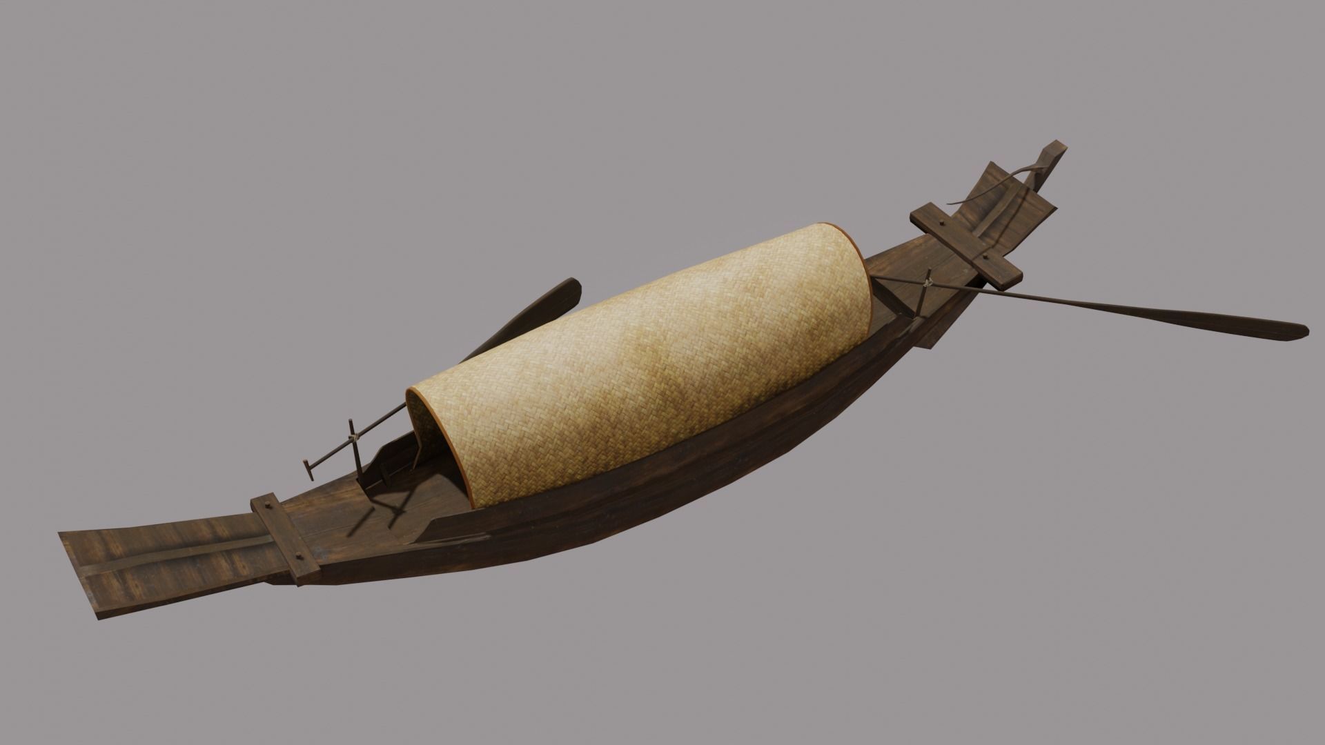 Thaiboat-Sampan Suan 3D model_1