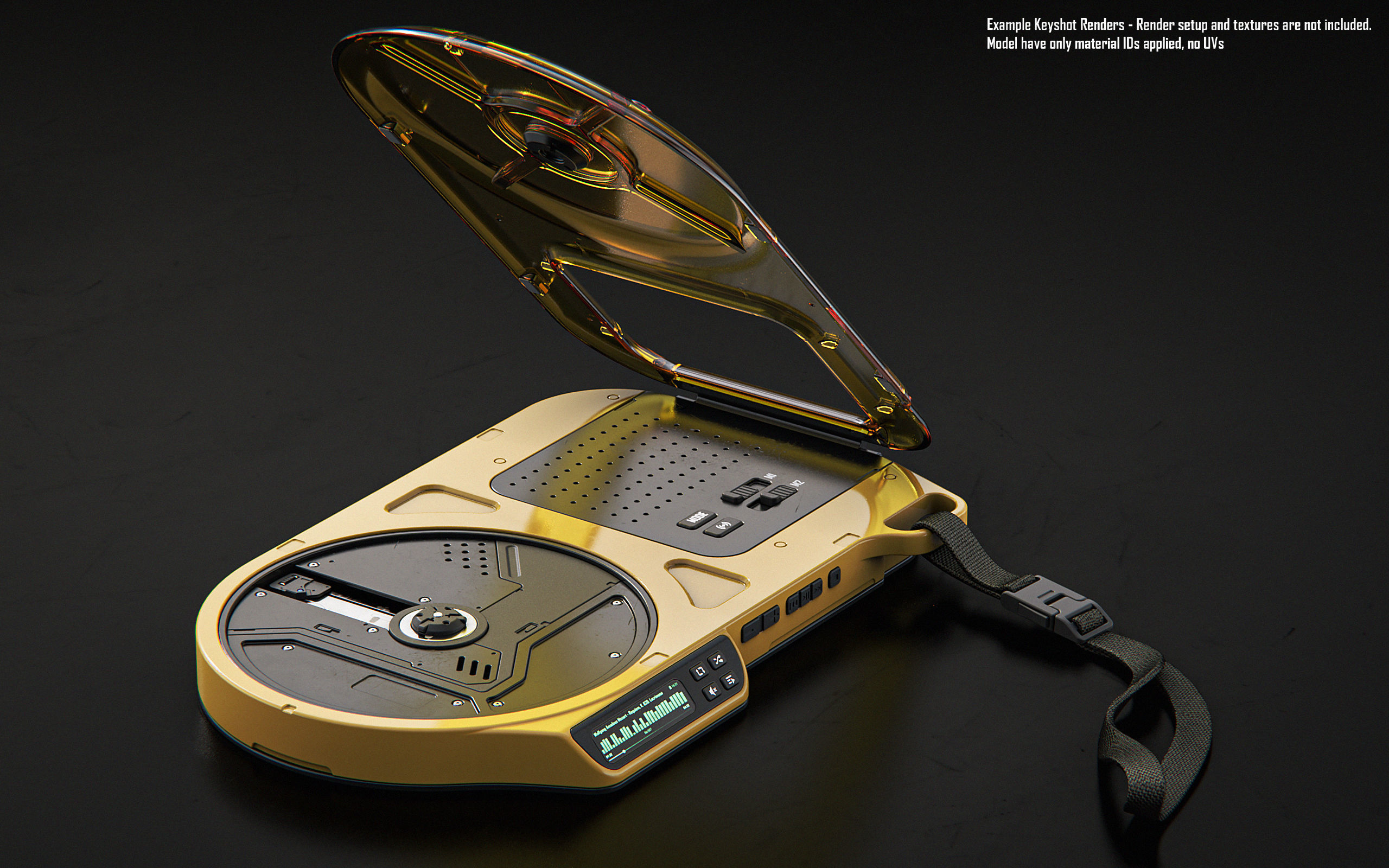 Disc Music Player 3D model_3