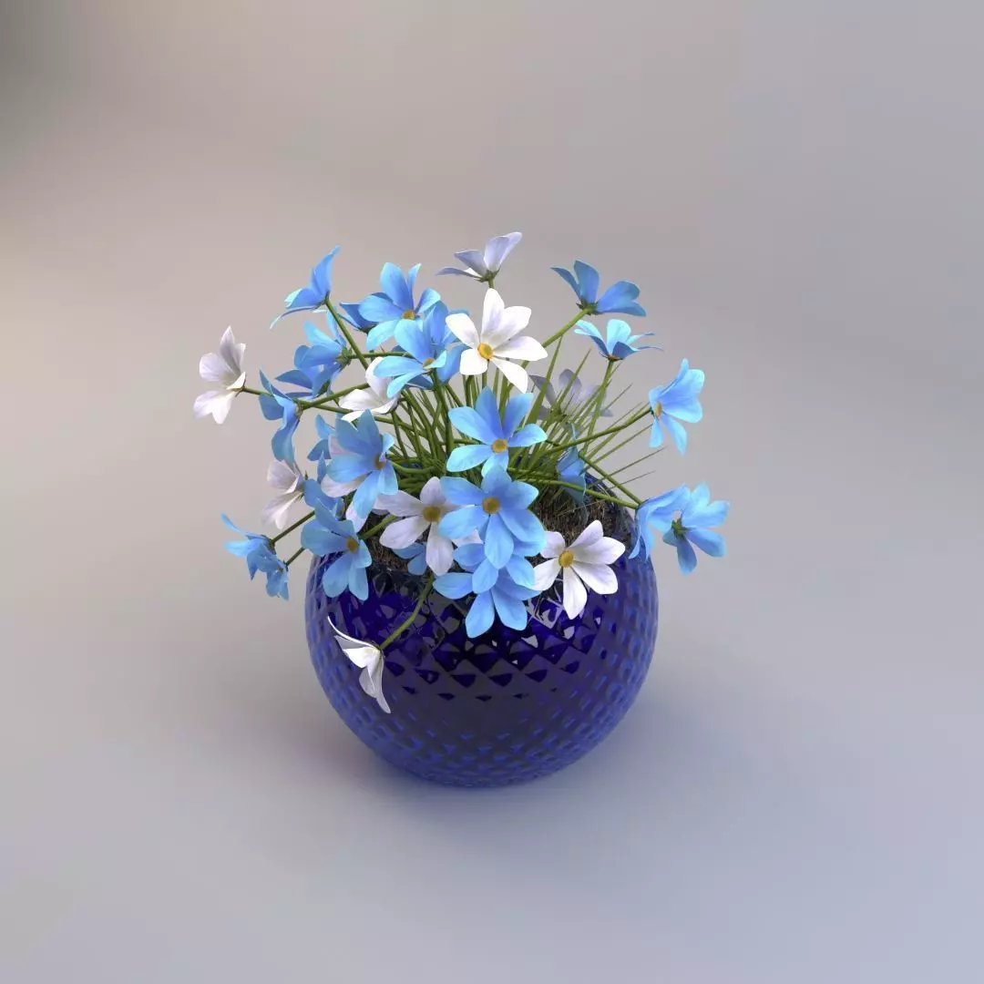 Blue Flower 3D model