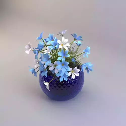 Blue Flower 3D model
