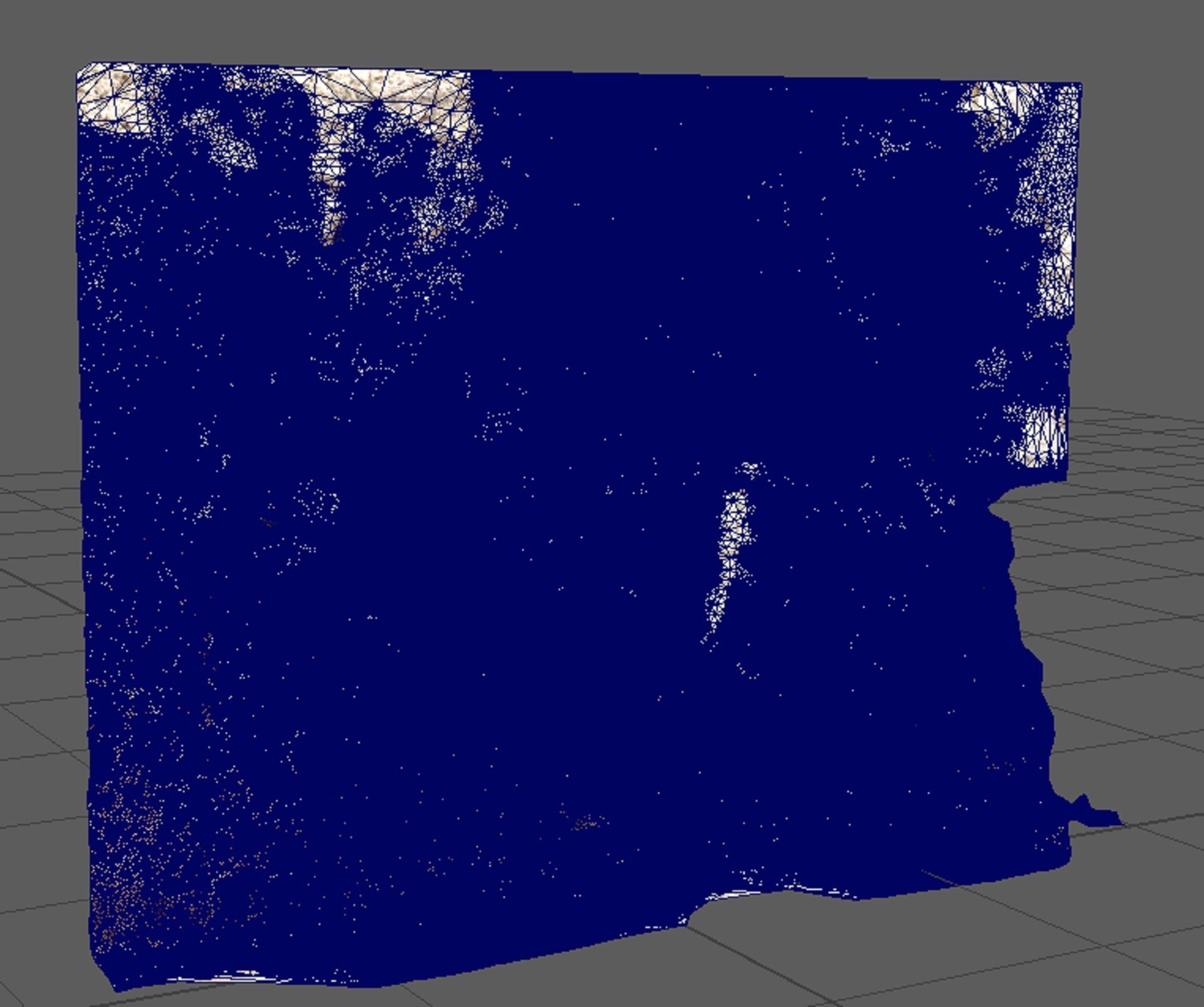 ancient broken wall of  fort 3D model_8