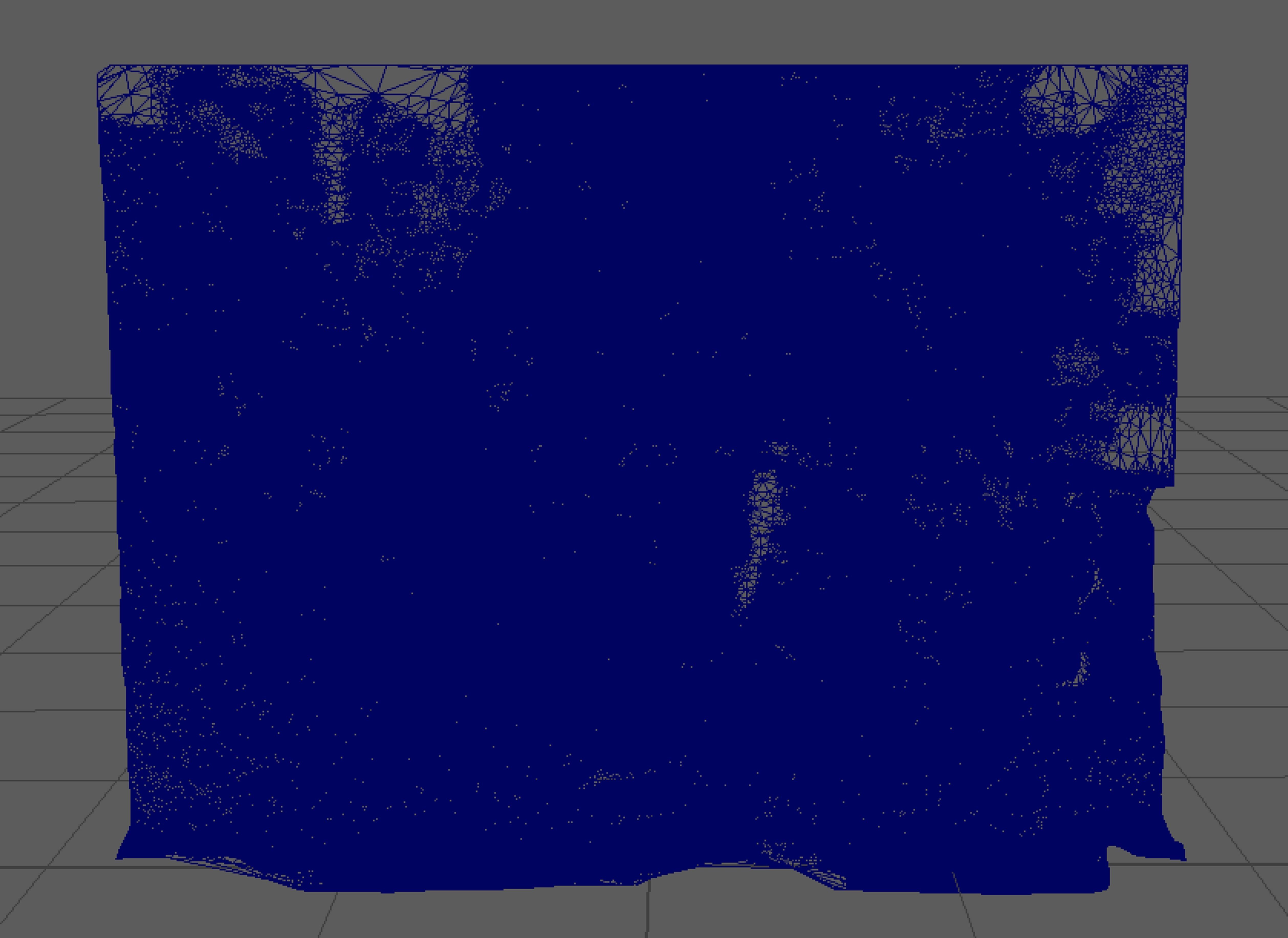 ancient broken wall of  fort 3D model_3