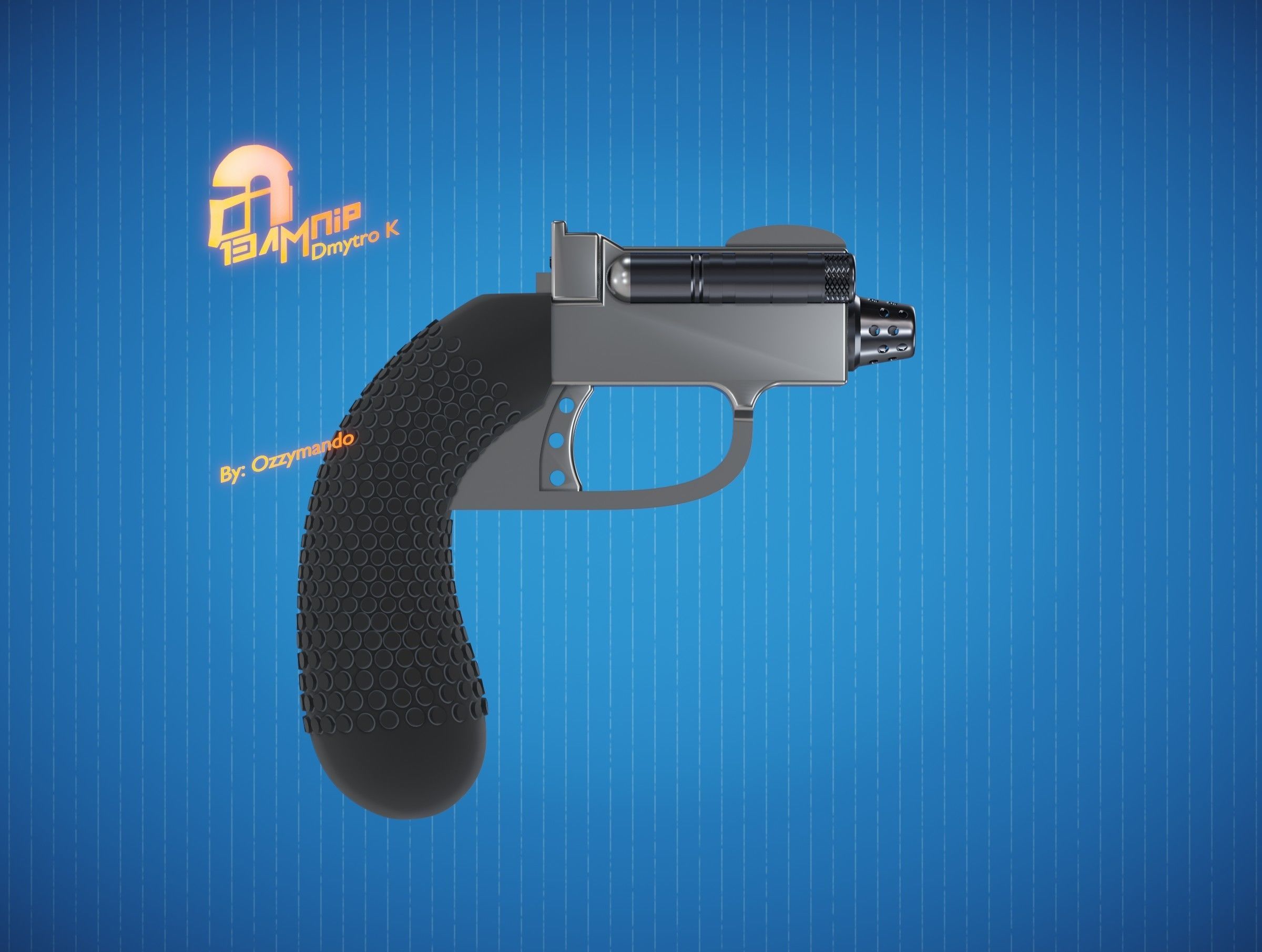 Sentinel-7 Duel Holdout Blaster 3D print model_3