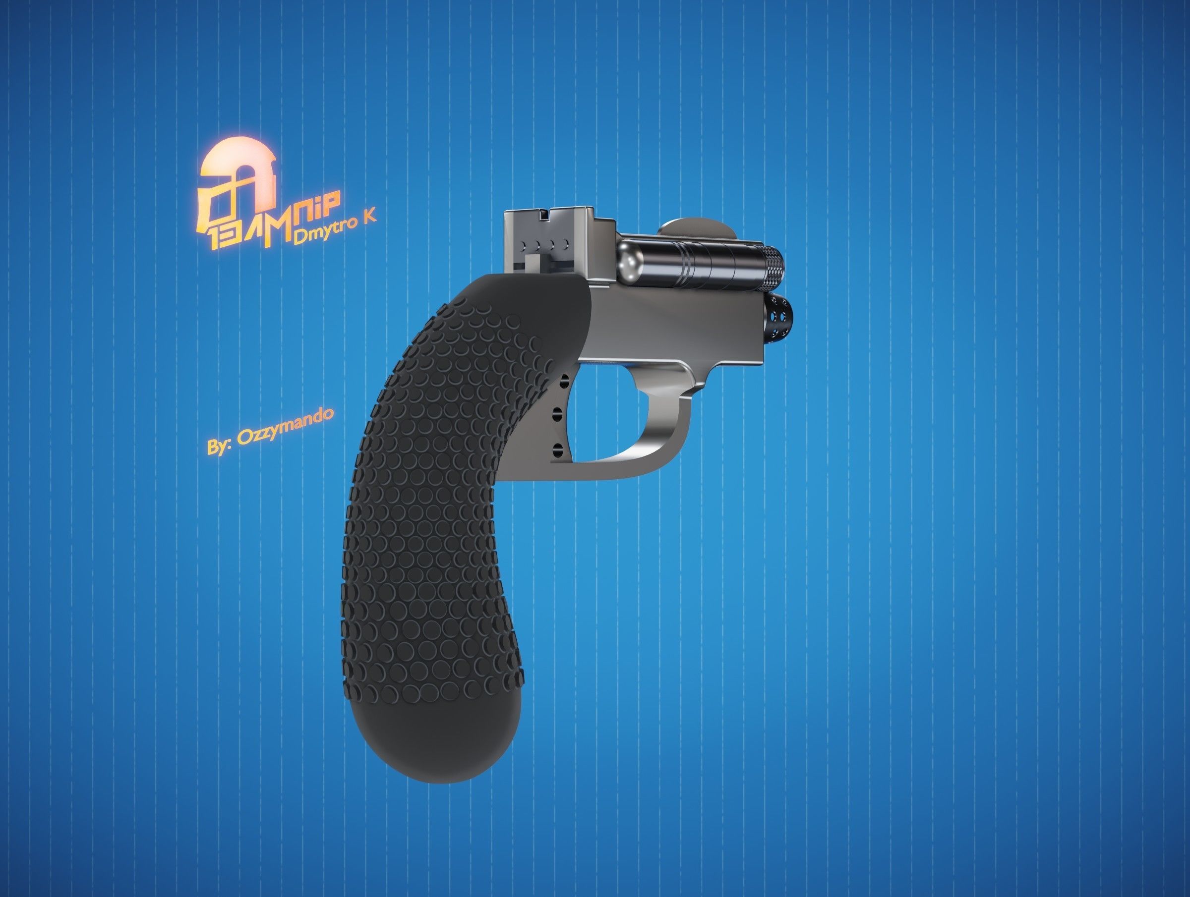 Sentinel-7 Duel Holdout Blaster 3D print model_2