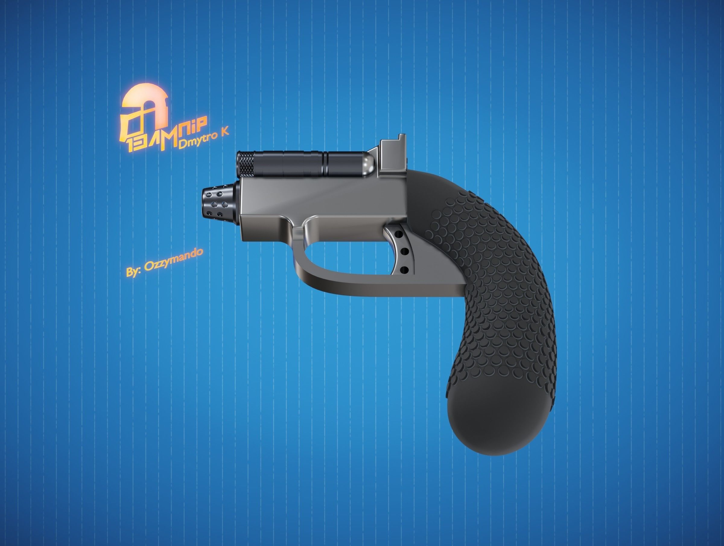 Sentinel-7 Duel Holdout Blaster 3D print model_7