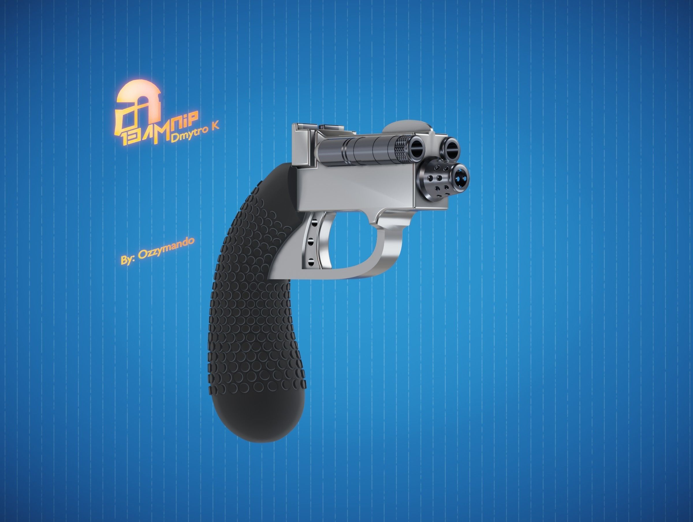 Sentinel-7 Duel Holdout Blaster 3D print model_4