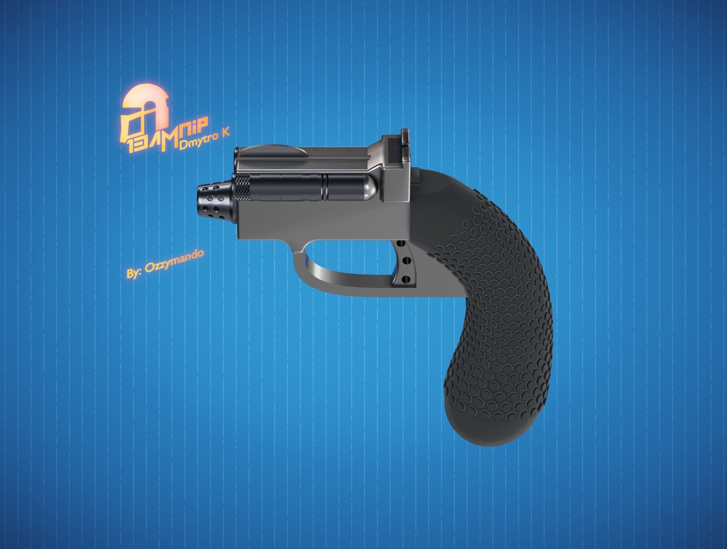 Sentinel-7 Duel Holdout Blaster 3D print model_6