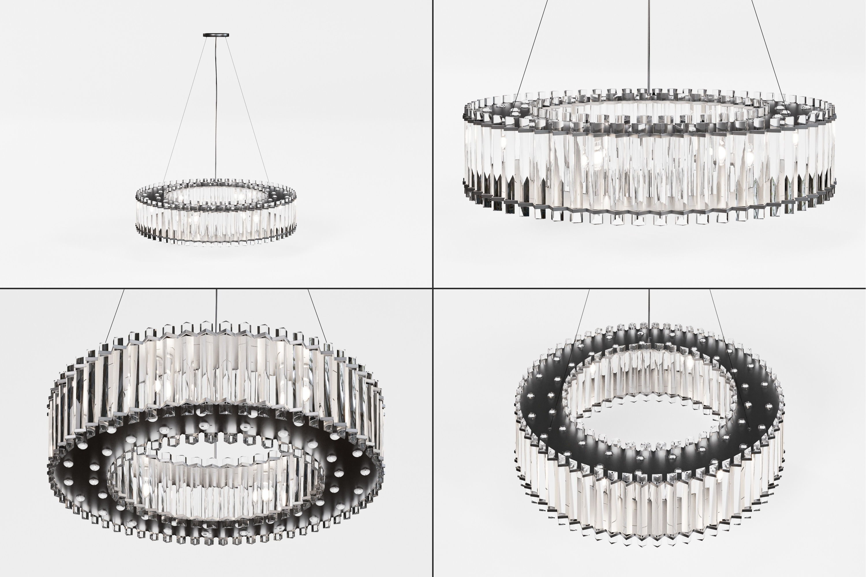 Luxury Design Ceiling Lamp 3D model_1