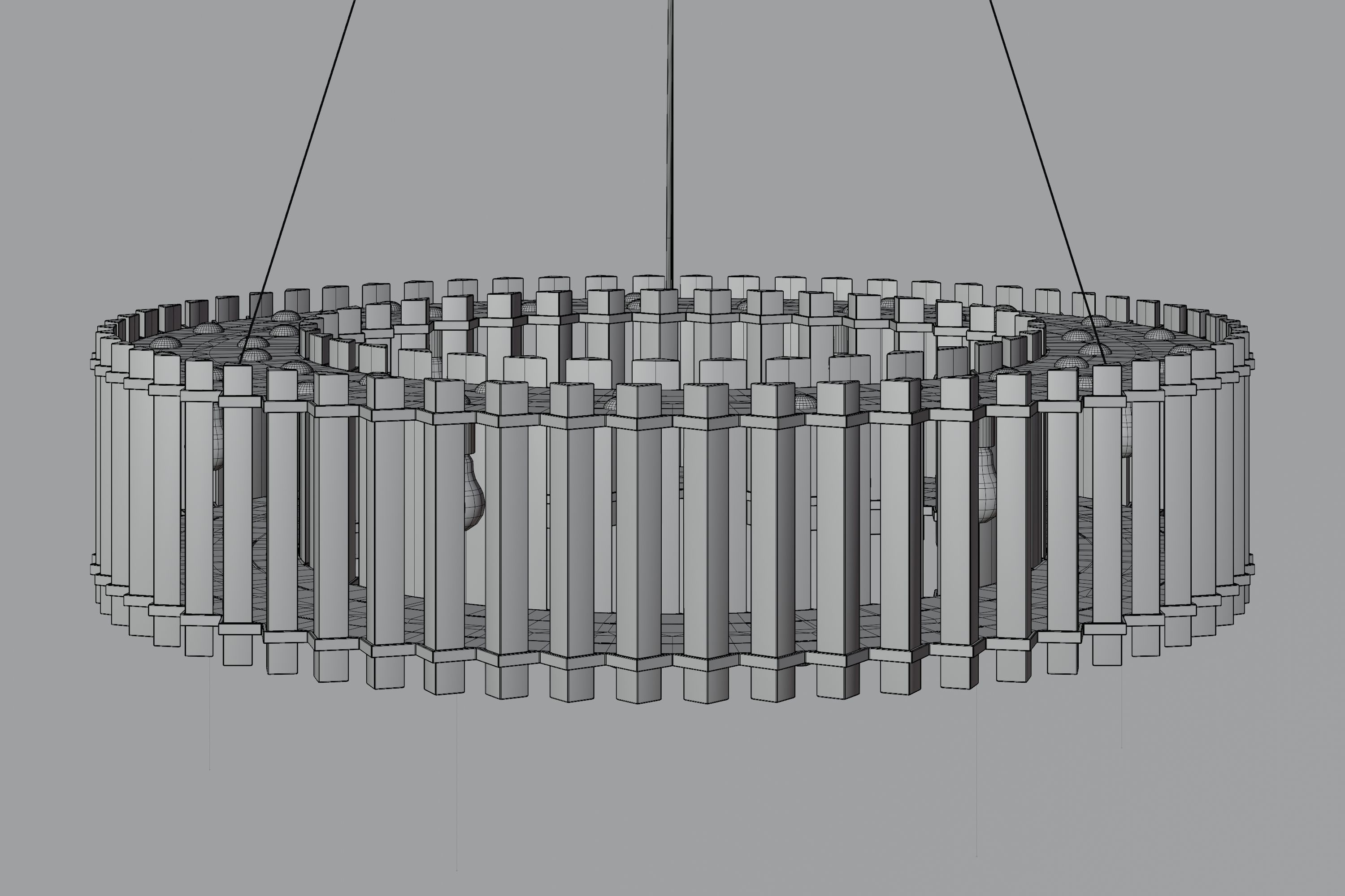 Luxury Design Ceiling Lamp 3D model_4